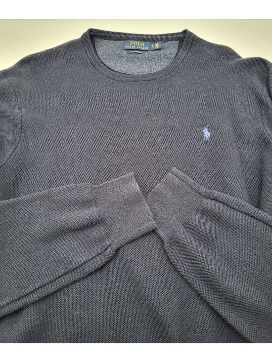 Polo Ralph Lauren Other - POLO Ralph Lauren Pima Cotton Crewneck Pullover Sweater XL Navy Blue Old Money